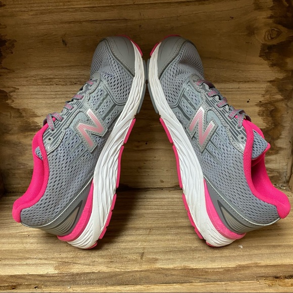 New balance 680 v5 grey pink running sneakers - Picture 6 of 8
